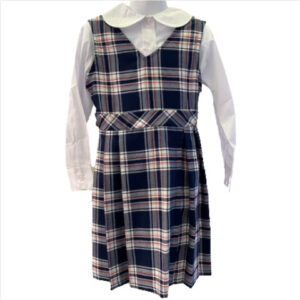 PL002 Plaid Pleated Tunic (Grade K-4)